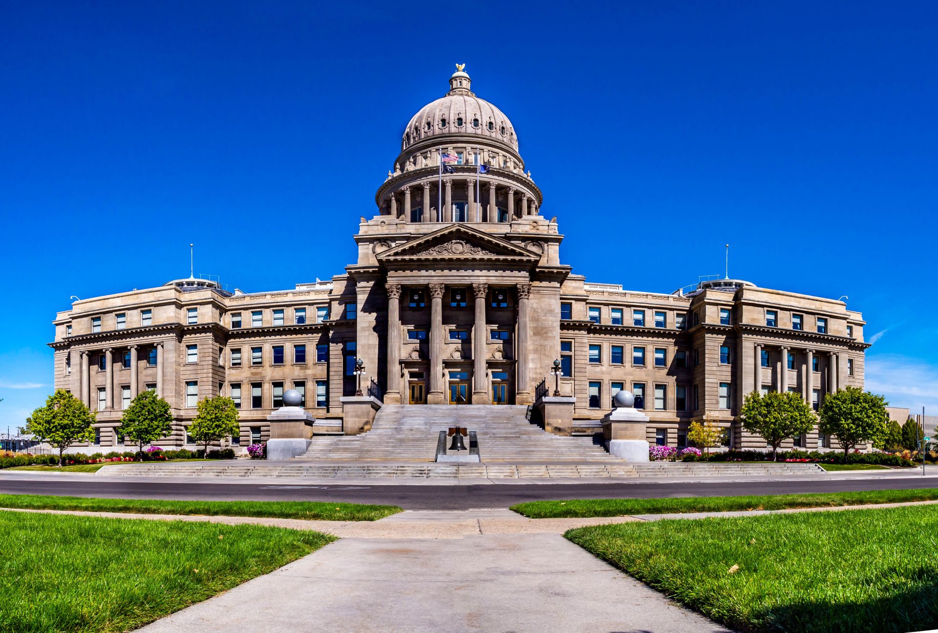Image de la capitale de l'État de l'Idaho vue dans une vue panoramique.