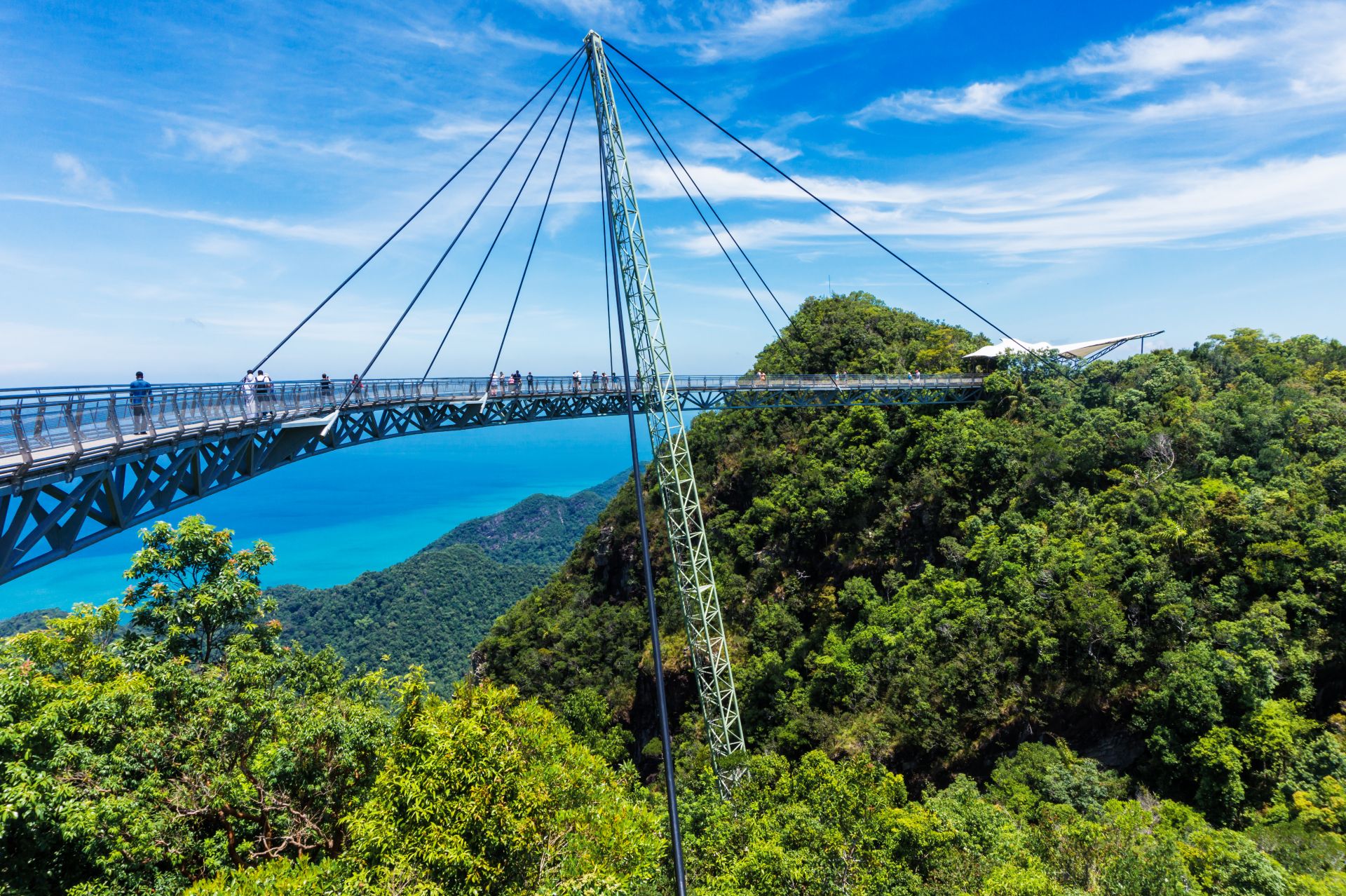 Sky bridge on the island of Langkawi