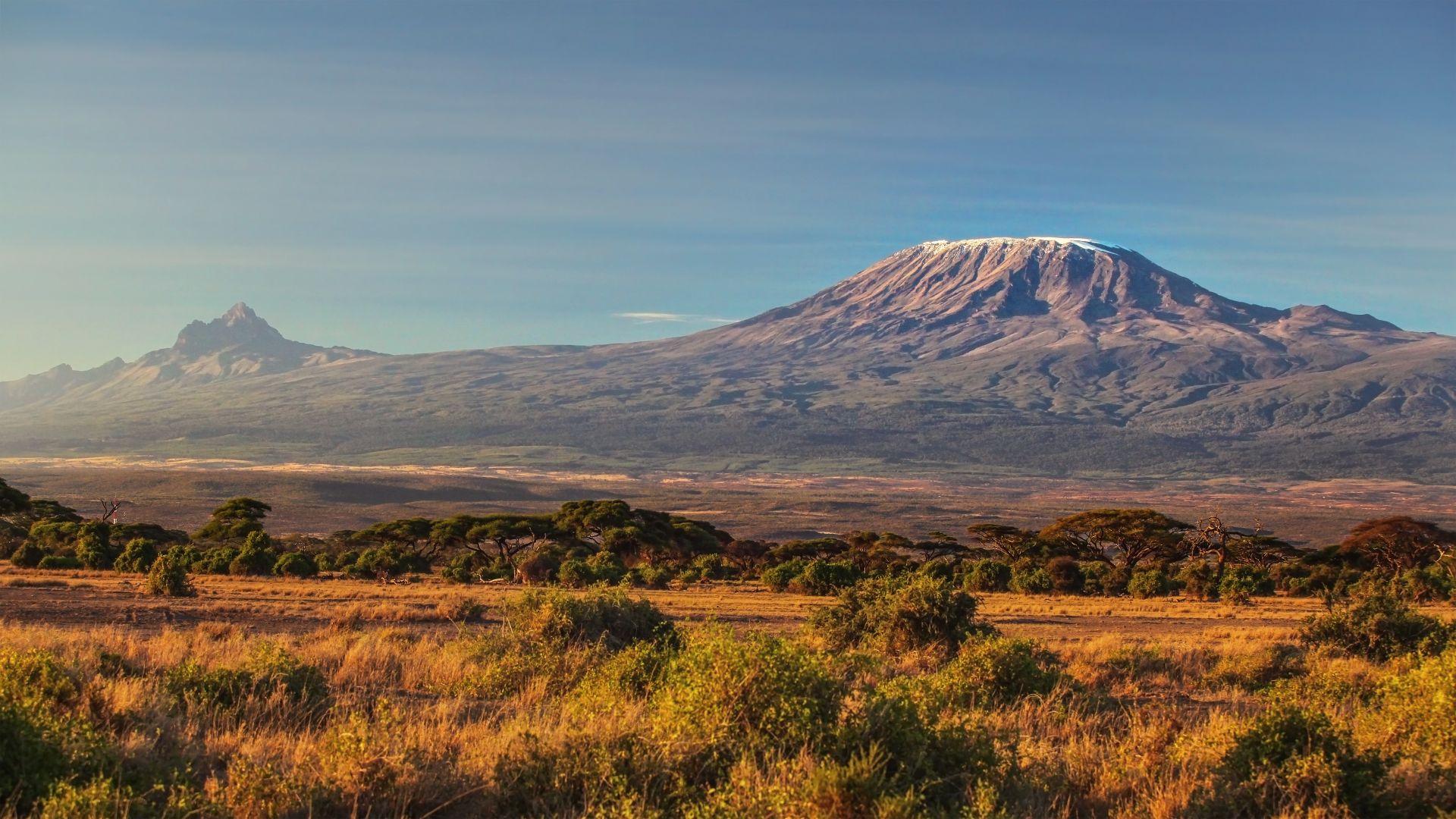Mount Kilimanjaro, the highest peak in Africa