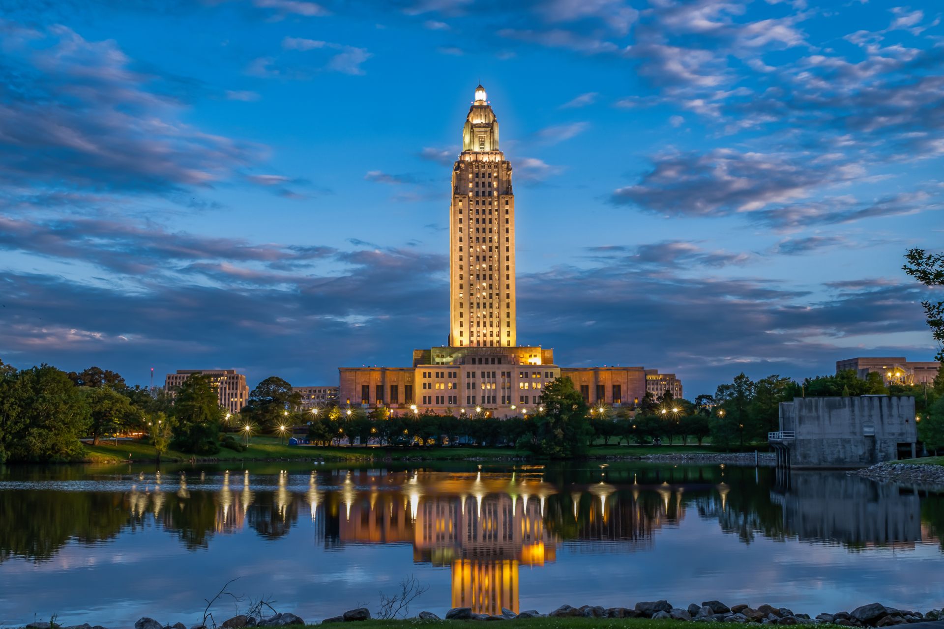 Baton Rouge at the Luisana State Capitol