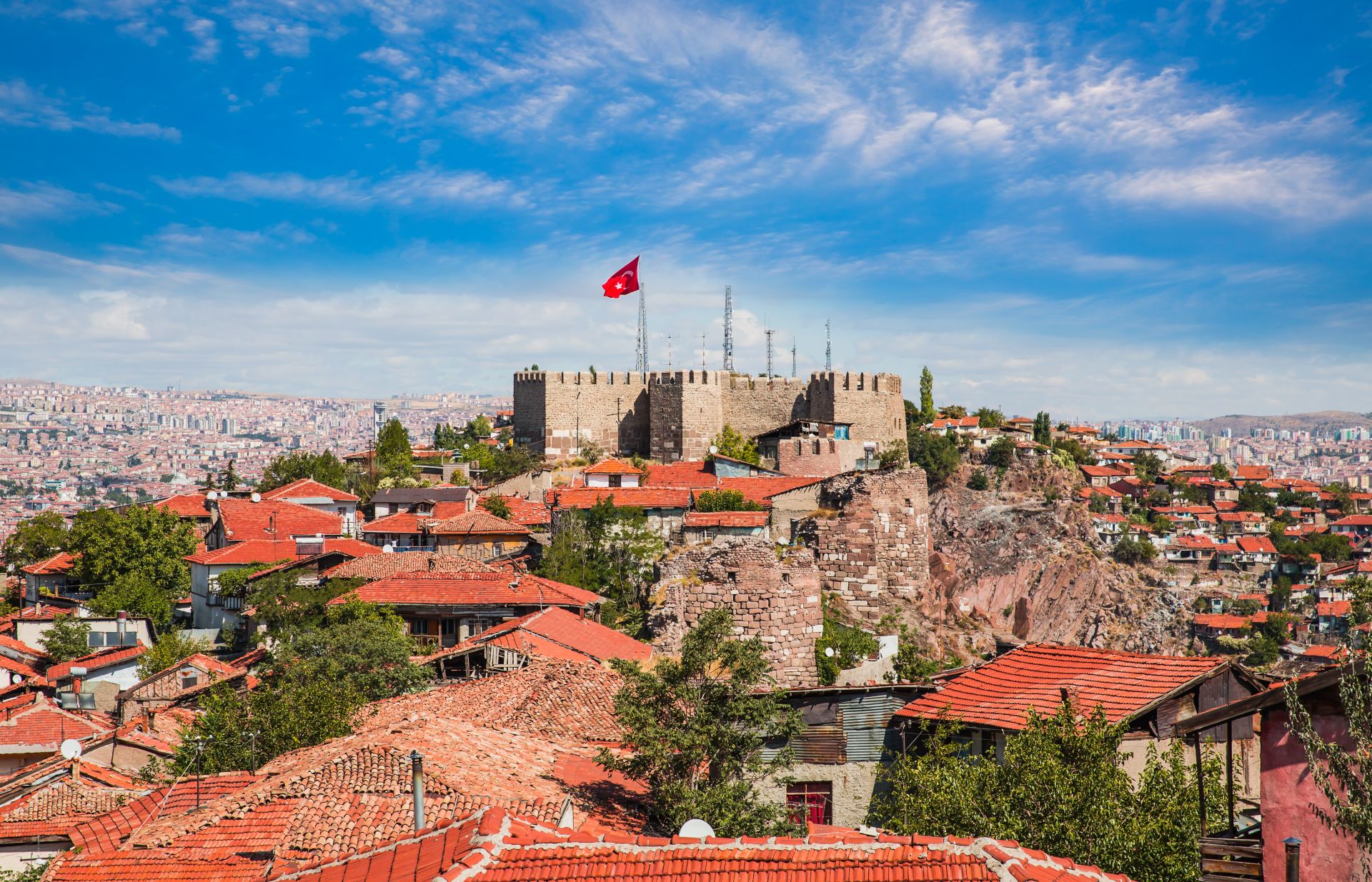 Castillo de Ankara, capital de Ankara (Turquía)