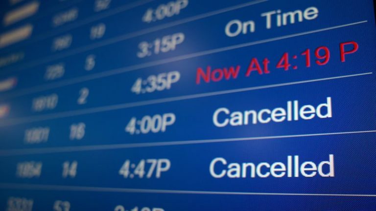 Flights Canceled in Southeast Florida