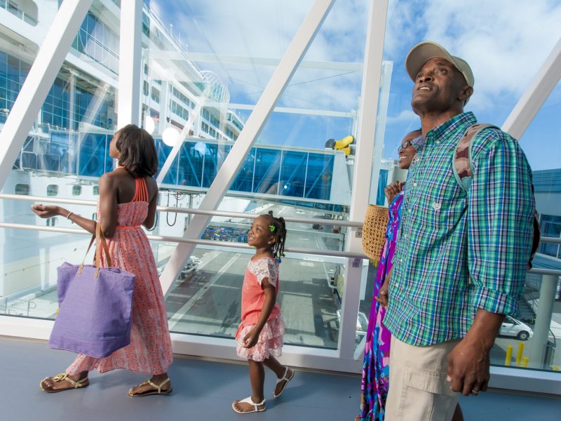 Family Embarking Cruise on Time